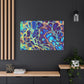 Bespattered Facade Fluid Art Abstract Painting Stretched Matte Canvas Art Prints | Multiple Sizes