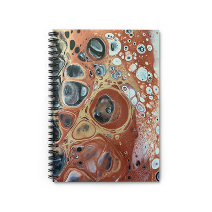 Bespattered Facade Warm Metallic Neutrals Spiral Notebook - Lined Pages