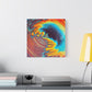 Bespattered Facade Fluid Art Abstract Painting Stretched Matte Canvas Art Prints | Multiple Sizes