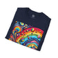 Bespattered Facade Rainbow Tidal Wave Unisex Softstyle T-Shirt