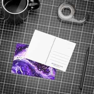 Bespattered Facade Purple Haze Postcards (no envelopes) | Sets of 10, 30, or 50