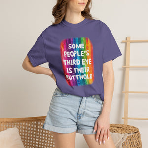 Bespattered Facade "Third Butthole Eye" Colorful Premium Unisex Comfort Colors Garment Dyed 100% Cotton T-Shirt