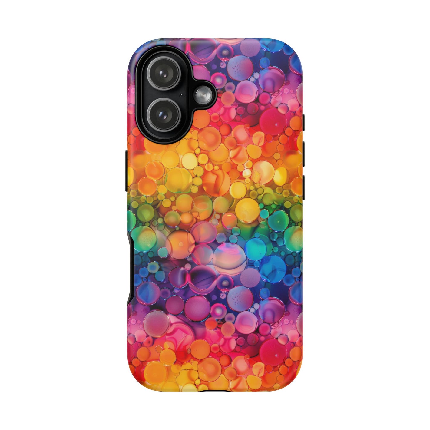 Bespattered Facade Rainbow Ink Circles Tough Case