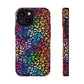 Bespattered Facade Rainbow Paint Splatter Leopard Impact-Resistant Case