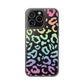 Bespattered Facade Pastel Rainbow Leopard Clear Case