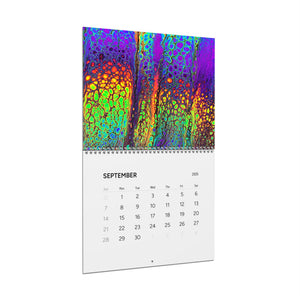 Bespattered Facade 2025 Colorful 11" x 8.5" Wall Calendar