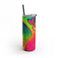 Bespattered Facade Tasty Neons Maars Maker Skinny Matte Tumbler 20oz