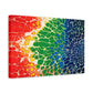 Bespattered Facade Rainbow Seaside Stretched Matte Canvas Art Prints | Multiple Sizes