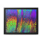 Bespattered Facade Neon Lava Framed Canvas Art Print | 3 Frame Colors | Multiple Sizes
