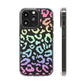 Bespattered Facade Pastel Rainbow Leopard Clear Case