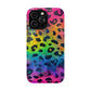 Bespattered Facade Neon Leopard Impact-Resistant Case