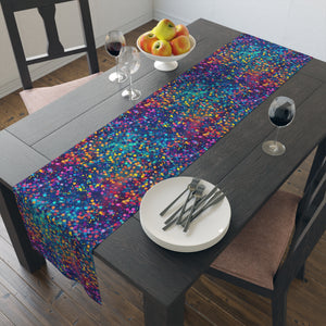 Bespattered Facade Rainbow Party Dots Table Runner (2 sizes)