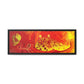 Bespattered Facade Flamin' Hot Framed Canvas Art Print | 3 Frame Colors | Multiple Sizes