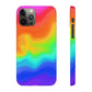 Bespattered Facade Rainbow Heat Map Snap Case