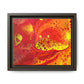 Bespattered Facade Flamin' Hot Framed Canvas Art Print | 3 Frame Colors | Multiple Sizes