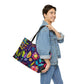 Bespattered Facade Colorful Flowers Weekender Beach Tote Bag