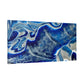 Bespattered Facade Fluid Art Abstract Painting Stretched Matte Canvas Art Prints | Multiple Sizes