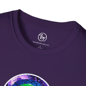Bespattered Facade Rainbow Painting Collage Unisex Softstyle T-Shirt