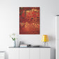Bespattered Facade Fluid Art Abstract Painting Stretched Matte Canvas Art Prints | Multiple Sizes