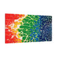 Bespattered Facade Rainbow Seaside Stretched Matte Canvas Art Prints | Multiple Sizes