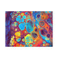 Bespattered Facade Fluid Art Abstract Painting Stretched Matte Canvas Art Prints | Multiple Sizes