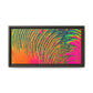 Bespattered Facade Neon Puddle Framed Canvas Art Print | 3 Frame Colors | Multiple Sizes