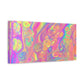 Bespattered Facade Fluid Art Abstract Painting Stretched Matte Canvas Art Prints | Multiple Sizes