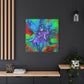 Bespattered Facade Fluid Art Abstract Painting Stretched Matte Canvas Art Prints | Multiple Sizes