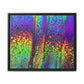 Bespattered Facade Neon Lava Framed Canvas Art Print | 3 Frame Colors | Multiple Sizes