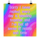 Bespattered Facade "Sorry I Never Replied" Giclée Archival Matte Paper Prints