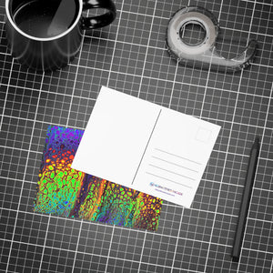 Bespattered Facade Neon Lava Postcards (no envelopes) | Sets of 10, 30, or 50