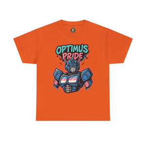 Optimus Pride T-Shirt – Trans Pride Robot Graphic Tee | Gildan 5000 Unisex Shirt