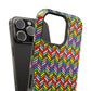 Bespattered Facade Rainbow Chevron Tiles Impact-Resistant Case