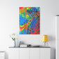 Bespattered Facade Fluid Art Abstract Painting Stretched Matte Canvas Art Prints | Multiple Sizes