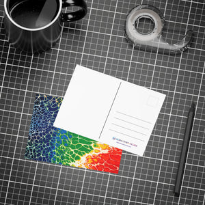 Bespattered Facade Rainbow Seaside Postcards (no envelopes) | Sets of 10, 30, or 50