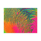 Bespattered Facade Neon Puddle Stretched Matte Canvas Art Prints | Multiple Sizes