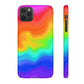 Bespattered Facade Rainbow Heat Map Snap Case