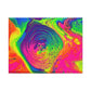 Bespattered Facade Fluid Art Abstract Painting Stretched Matte Canvas Art Prints | Multiple Sizes