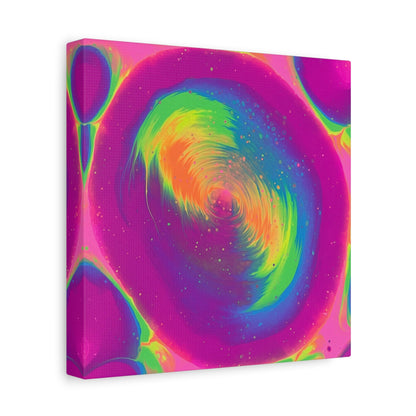 Bespattered Facade Fluid Art Abstract Painting Stretched Matte Canvas Art Prints | Multiple Sizes