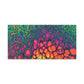 Bespattered Facade Neon Butterfly Stretched Matte Canvas Art Prints | Multiple Sizes
