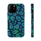 Bespattered Facade Emerald Leopard Impact-Resistant Case