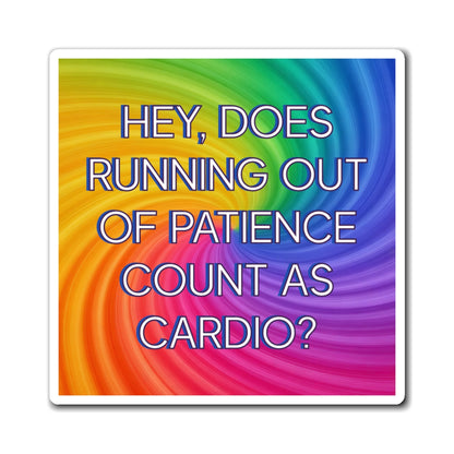 Bespattered Facade "Running Out of Patience" Refrigerator Magnet