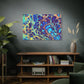 Bespattered Facade Fluid Art Abstract Painting Stretched Matte Canvas Art Prints | Multiple Sizes