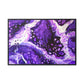 Bespattered Facade Purple Haze Framed Canvas Art Print | 3 Frame Colors | Multiple Sizes
