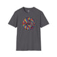 Bespattered Facade Rainbow Swirl Unisex Softstyle T-Shirt