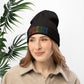 Bespattered Facade Rainbow LGBTQ+ Pride Embroidered Knit Beanie