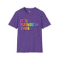 Bespattered Facade It's Rainbow Time Marquee Unisex Softstyle T-Shirt
