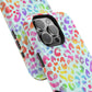 Bespattered Facade Bright Rainbow Leopard Impact-Resistant Case
