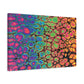 Bespattered Facade Neon Goodness Stretched Matte Canvas Art Prints | Multiple Sizes
