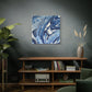 Bespattered Facade Fluid Art Abstract Painting Stretched Matte Canvas Art Prints | Multiple Sizes
